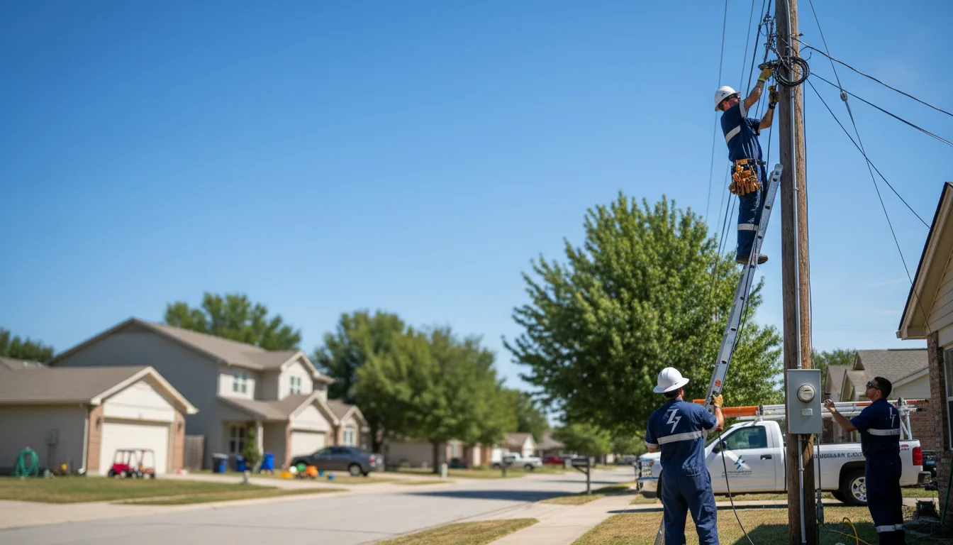 Residential electrician providing installation services in Elyria, OH